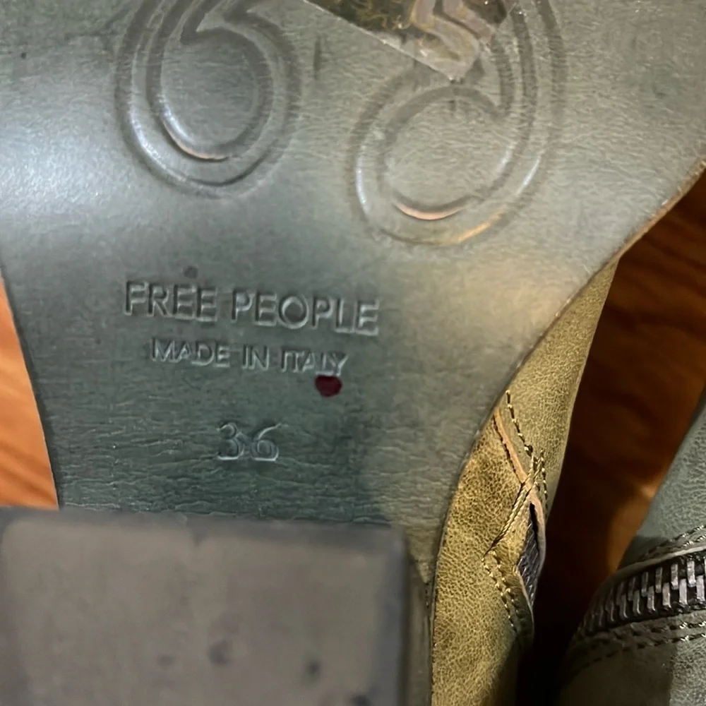 Free People Brayden Western Boot - Succulent Color Size 6 NEW - Picture 11 of 15